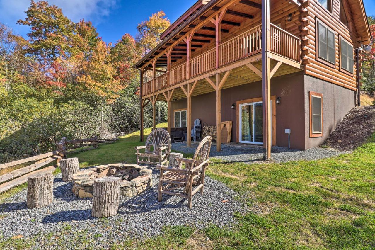 Hilltop Cabin On 5 Acres With Hot Tub And Waterfall! Брайсон-Сити Экстерьер фото